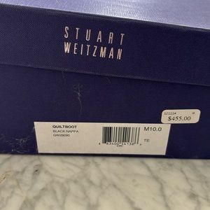 Stuart Weitzman Black Quilted Boots, size M10.  Condition is like new.